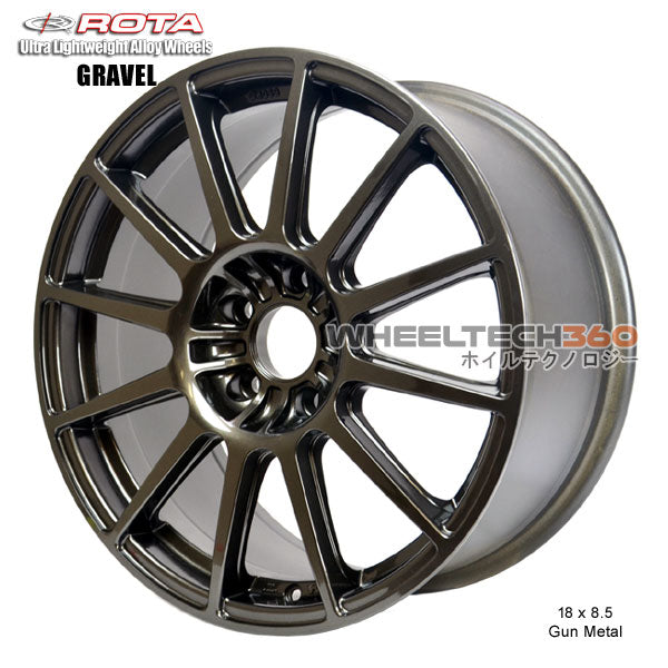 ROTA Wheel Gravel (18x8.5, 5x100+44mm, 56.1mm Hub)|Rota Rims