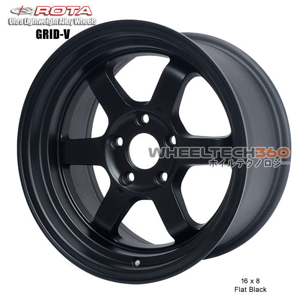 ROTA Wheel Grid V (16x8, 5x114.3+20mm, 73mm Hub)|Rota Rims
