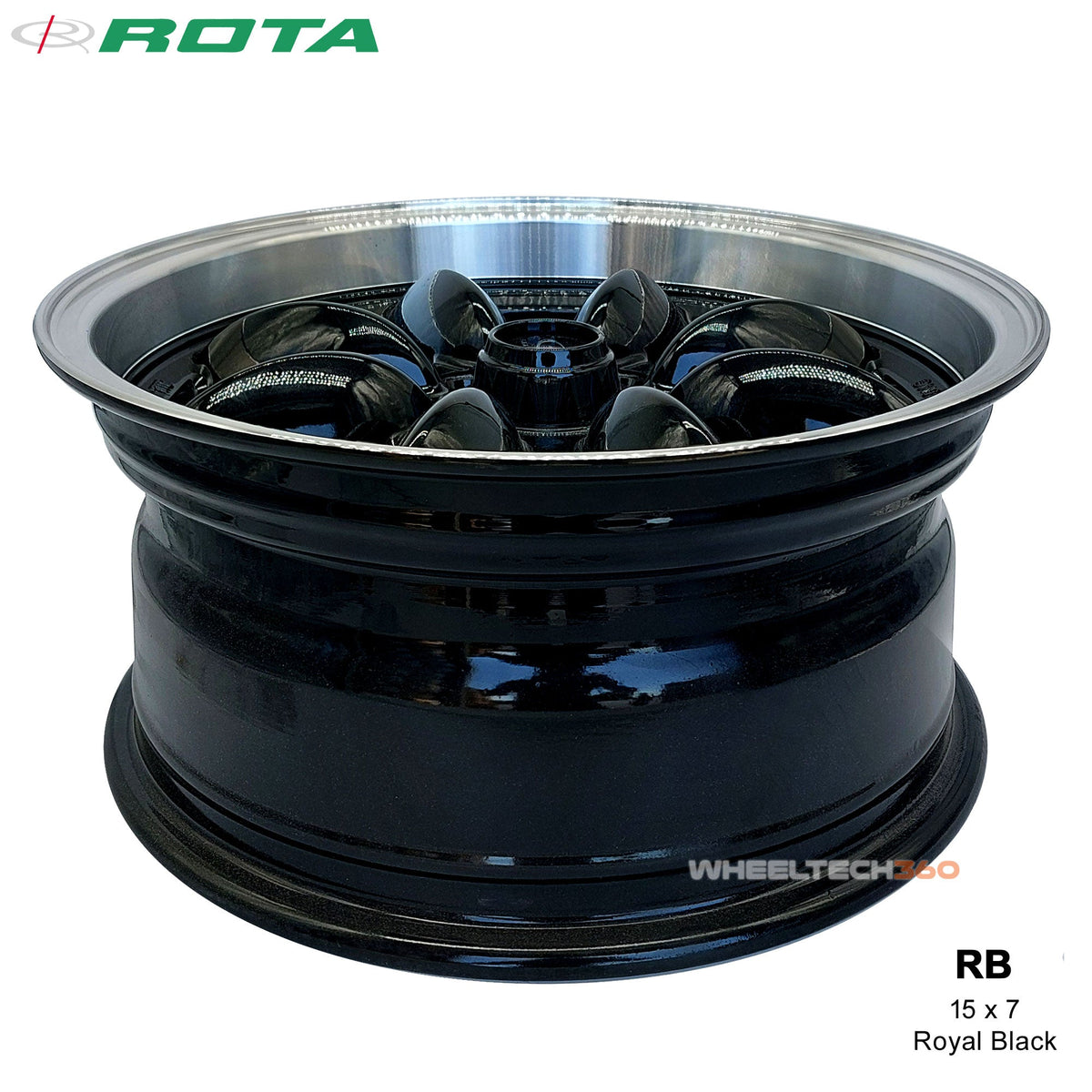 ROTA Wheel RB (15x7, 4x100+25mm, 57.1mm Hub) Royal Black