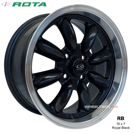 ROTA Wheel RB (15x7, 4x100+25mm, 57.1mm Hub) Royal Black