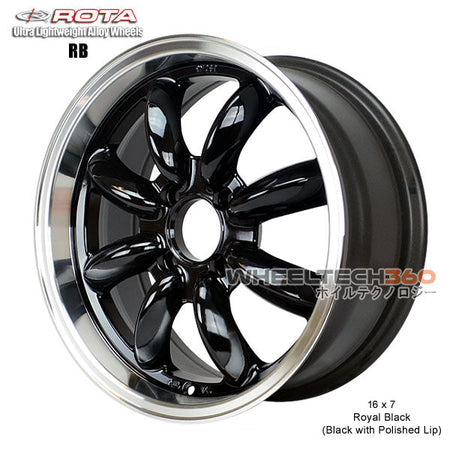 ROTA Wheel RB (16x7, 4x114.3+4mm, 73mm Hub, Ford Style Big Center Cap)