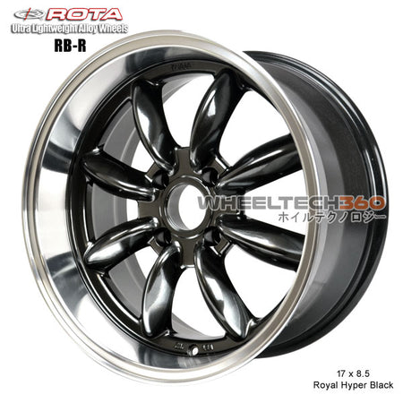 ROTA Wheel RB-R (17x8.5, 4x114.3+4mm, 73mm Hub, Ford Style Big Center Cap)