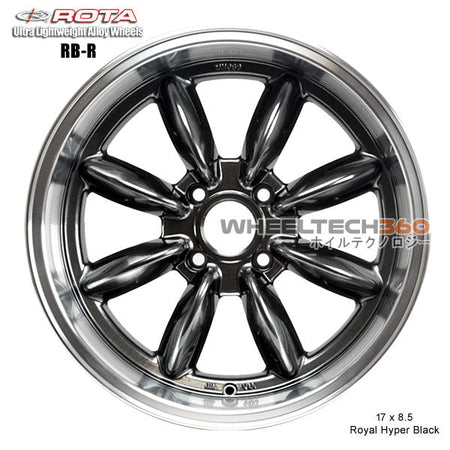 ROTA Wheel RB-R (17x8.5, 4x114.3+4mm, 73mm Hub, Ford Style Big Center Cap)