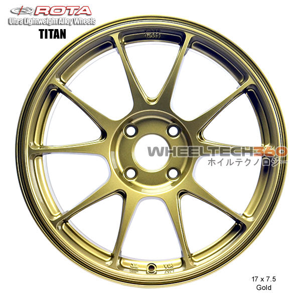 ROTA Wheel Titan (17x7.5, 4x108+40mm, 63.3mm Hub)