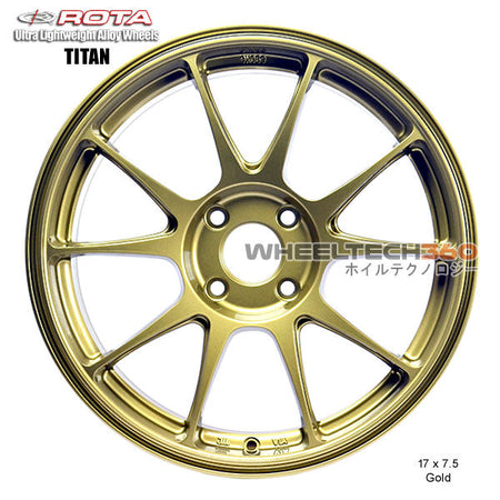 ROTA Wheel Titan (17x7.5, 4x108+40mm, 63.3mm Hub)