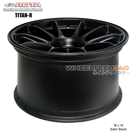 ROTA Wheel Titan (18x10, 5x100+30mm, 73mm Hub) Satin Black