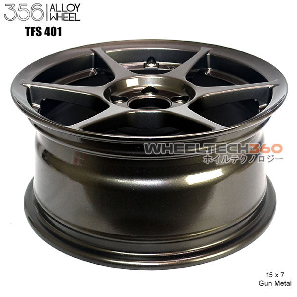 356 Racing Wheels TFS-401 (15x7, 5x100+35mm, 73.1mm Hub) 4 Wheels Bundle