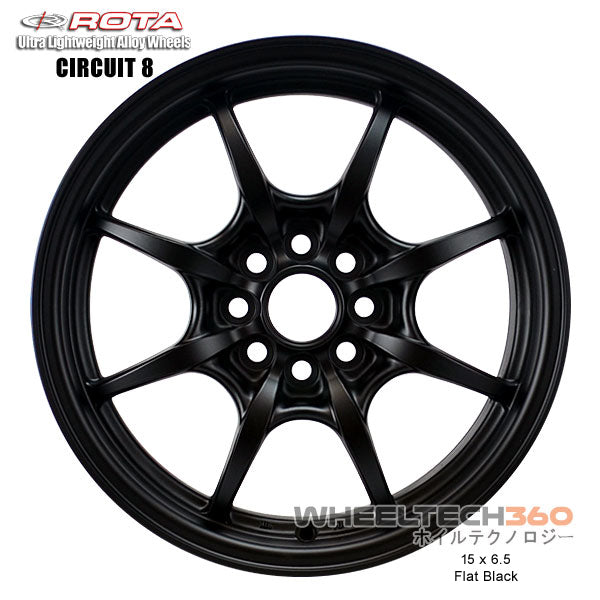 ROTA Wheel Circuit-8 (15x6.5, 4x100+38mm, 67.1mm Hub)