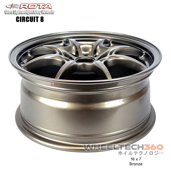 ROTA Wheel Circuit-8 (16x7, 4x100/4x114.3+40mm, 73mm Hub)