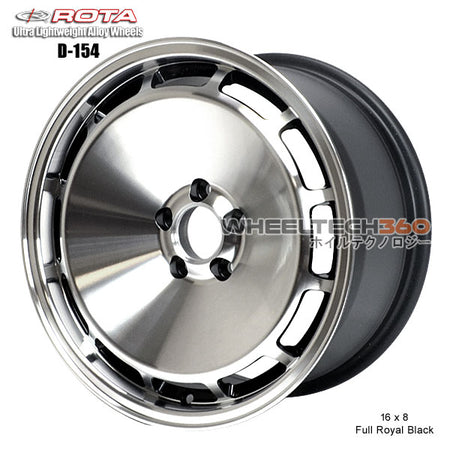ROTA Wheel D-154 (16x8, 5x100+20mm, 73mm Hub)