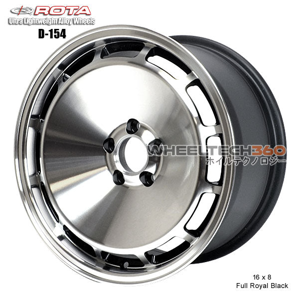 ROTA Wheel D-154 (16x8, 5x100+20mm, 73mm Hub)