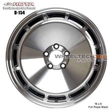 ROTA Wheel D-154 (16x8, 5x100+20mm, 73mm Hub)