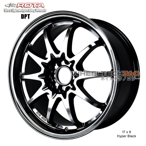 ROTA Wheel DPT (17x8, 5x100/114.3+48mm, 73mm Hub)