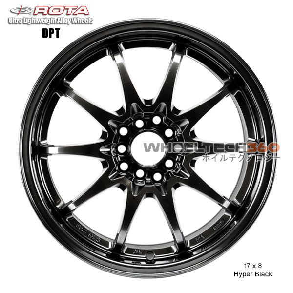 ROTA Wheel DPT (17x8, 5x100/114.3+48mm, 73mm Hub)