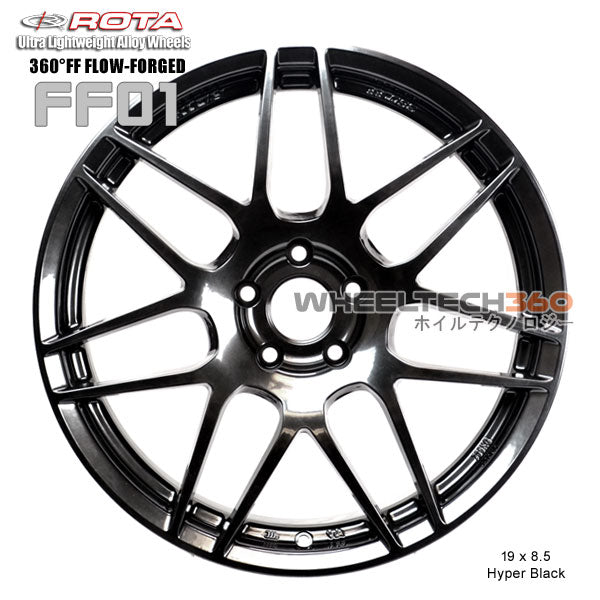 ROTA Wheel 360°FF Flow-Form FF01 (19x8.5, 5 x114.3+30mm, 73mm Hub)
