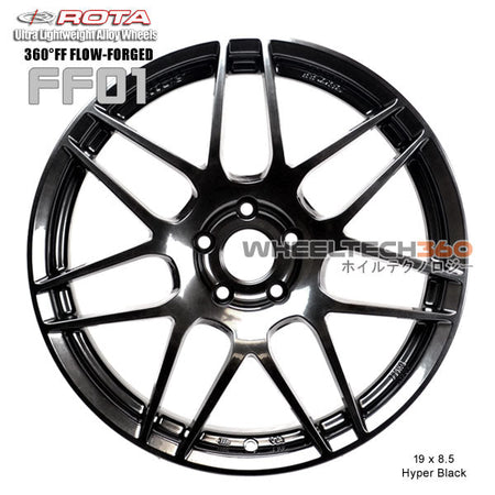 ROTA Wheel 360°FF Flow-Form FF01 (19x8.5, 5 x120+30mm, 72.6mm Hub)