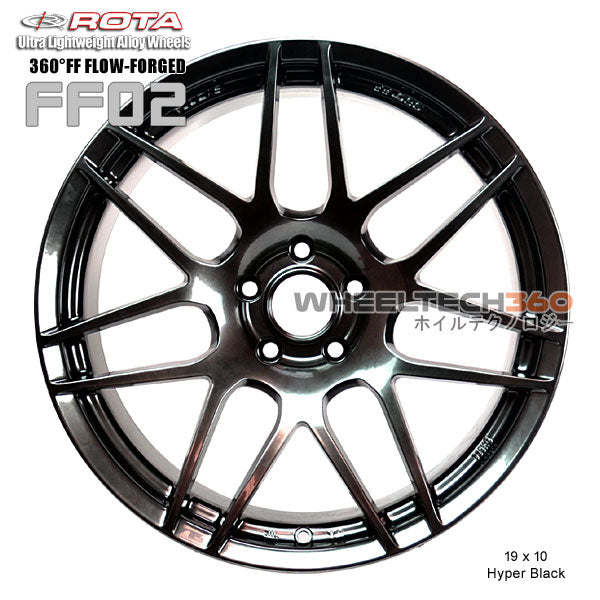 ROTA Wheel 360°FF Flow-Form FF02 (19x10, 5 x114.3+38mm, 73mm Hub)