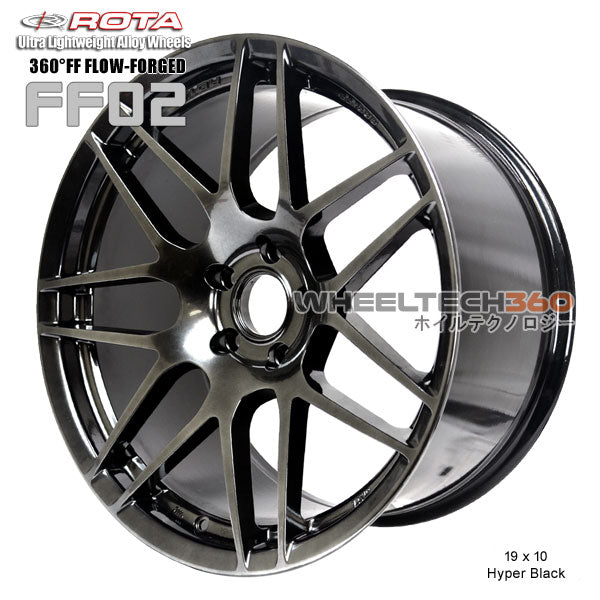ROTA Wheel 360°FF Flow-Form FF02 (19x10, 5 x114.3+38mm, 73mm Hub)