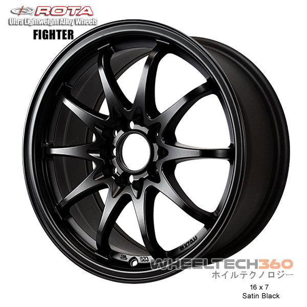 ROTA Wheel Flush (15x7, 4x100+10mm, 67.1mm Hub)
