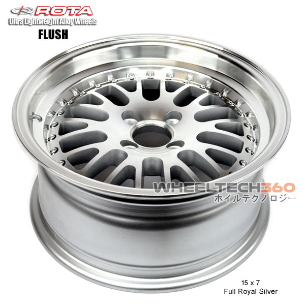 ROTA Wheel Flush (15x7, 4x100+10mm, 67.1mm Hub)