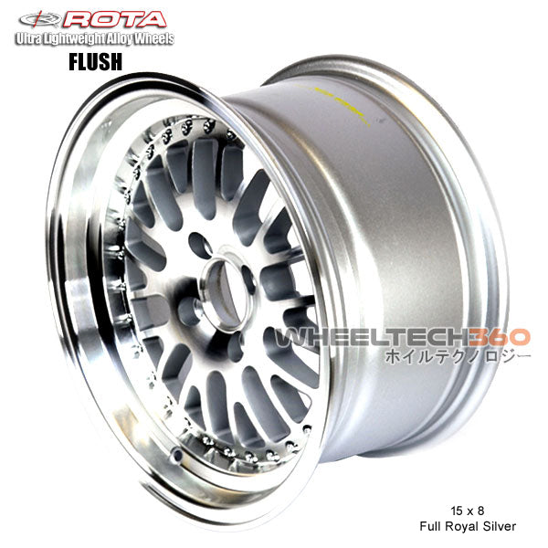 ROTA Wheel Flush (15x8, 4x114.3+0mm, 73mm Hub)