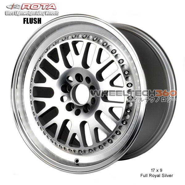 ROTA Wheel Flush (17x9, 5x114.3+42mm, 73mm Hub)