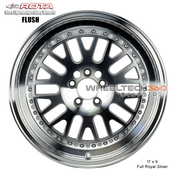 ROTA Wheel Flush (17x9, 5x114.3+25mm, 73mm Hub)