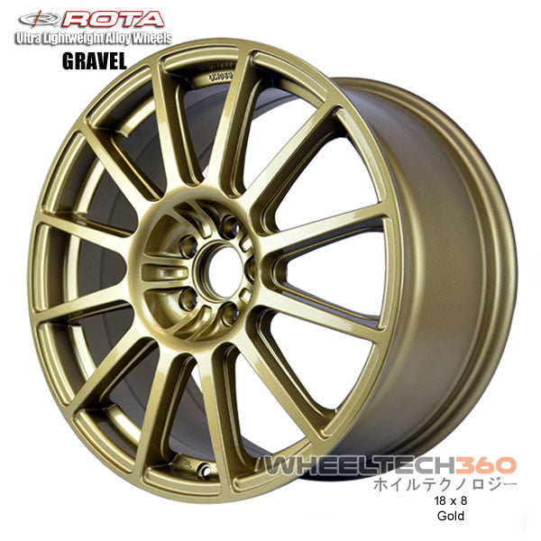 ROTA Wheel Gravel (18x8, 5x100+48mm, 56.1mm Hub)