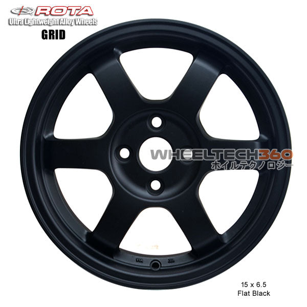 ROTA WHEELS Gloss Black Center Cap Set (4pcs) - Replacement For MODA, GRID, V-TRACK, ALEICA