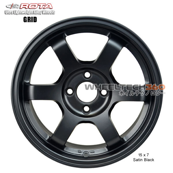ROTA Wheel Grid (15x7, 4x100+38mm, 67.1mm Hub)