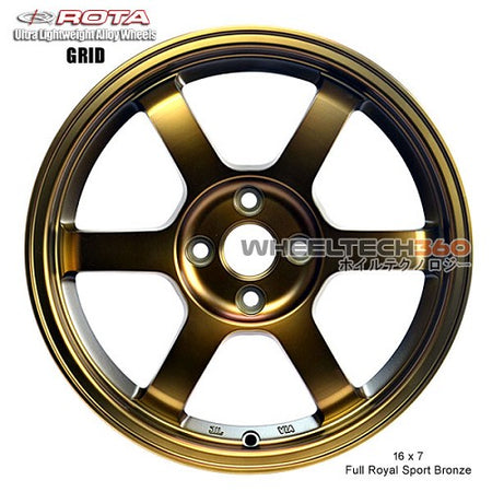 ROTA Wheel Grid (16x7, 4x100+40mm, 67.1mm Hub)