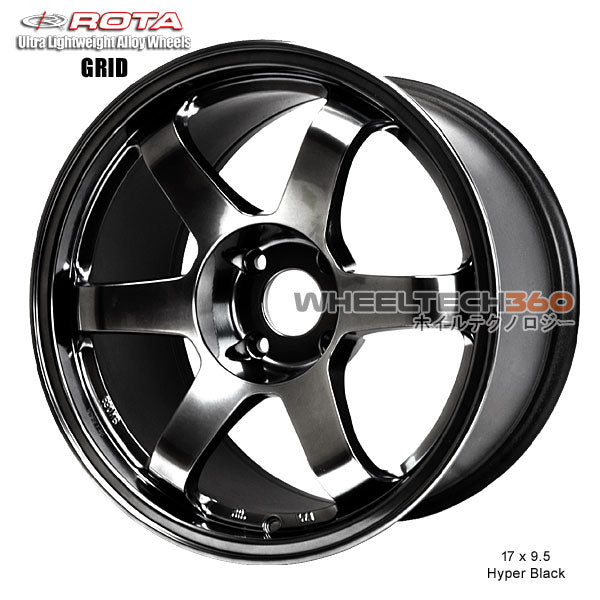 ROTA Wheel Grid (17x9.5, 4x114.3+12mm, 73mm Hub)