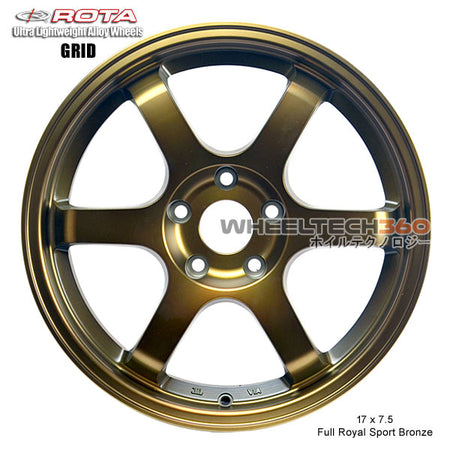 ROTA Wheel Grid (17x7.5, 5x114.3+45mm, 73mm Hub)