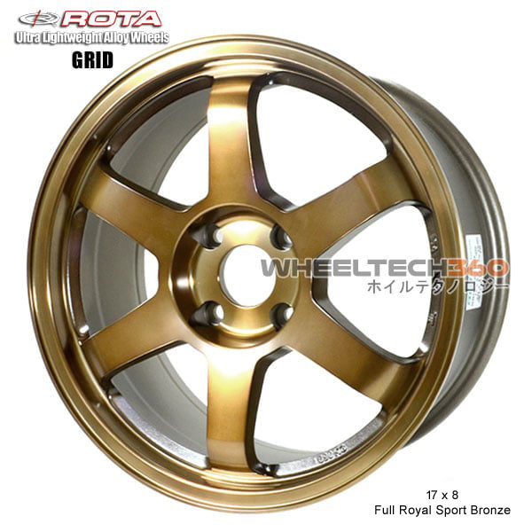 ROTA Wheel Grid (17x8, 4x100+35mm, 67.1mm Hub) Satin Black