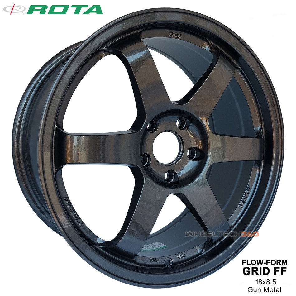 ROTA Wheel Grid Flow-Form (18x8.5, 5x114.3+44mm, 73mm Hub)