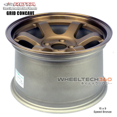 ROTA Wheel Grid Concave (15x9, 4x100+36mm, 67.1mm Hub) Speed Bronze
