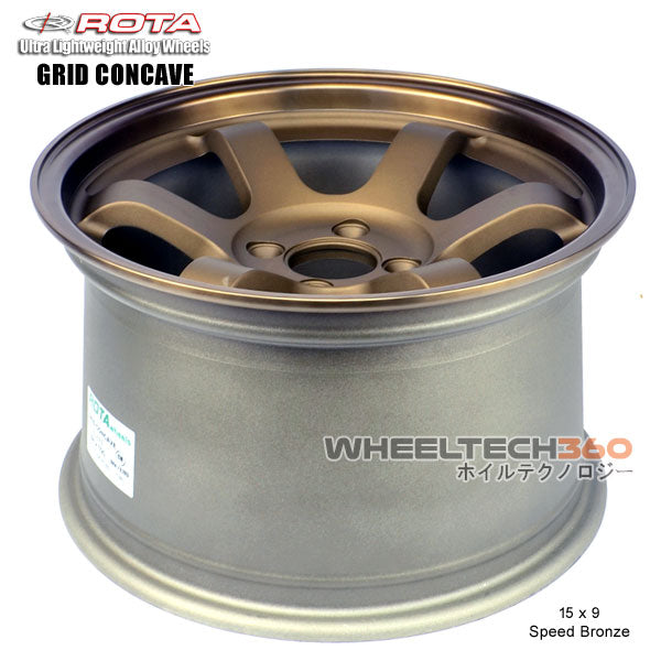ROTA Wheel Grid Concave (15x9, 4x100+36mm, 67.1mm Hub) Speed Bronze