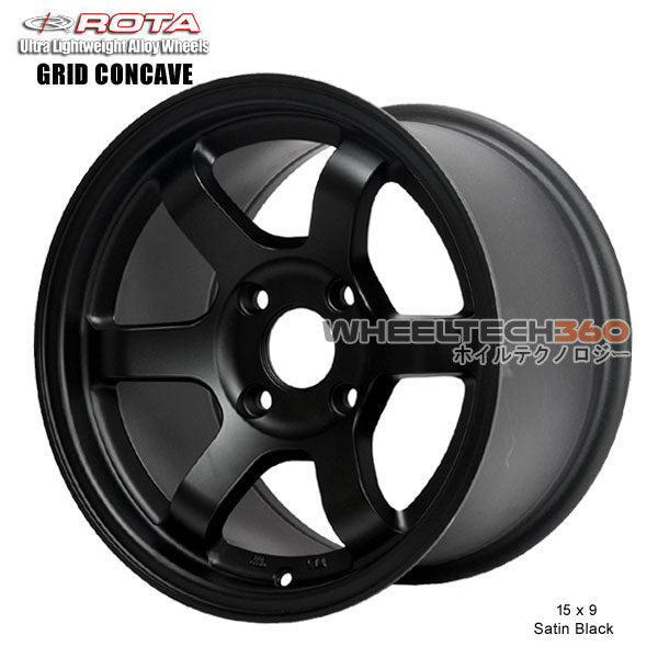 ROTA Wheel Grid Concave (15x9, 4x100+36mm, 67.1mm Hub)