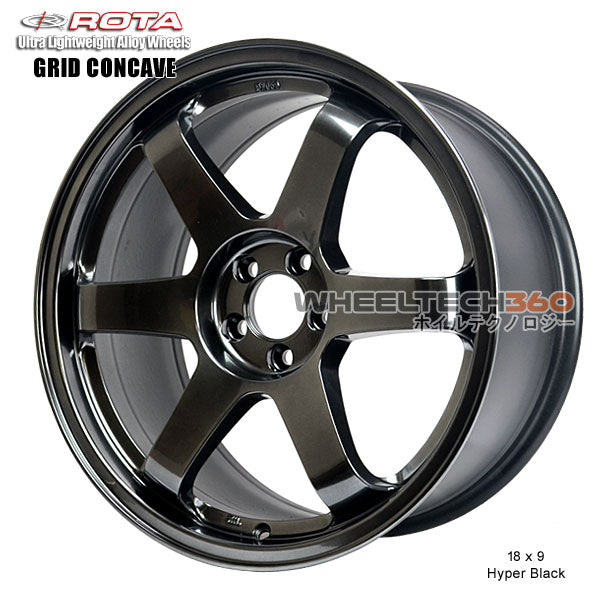 ROTA Wheel Grid Concave (18x9, 5x100+42mm, 73mm Hub)
