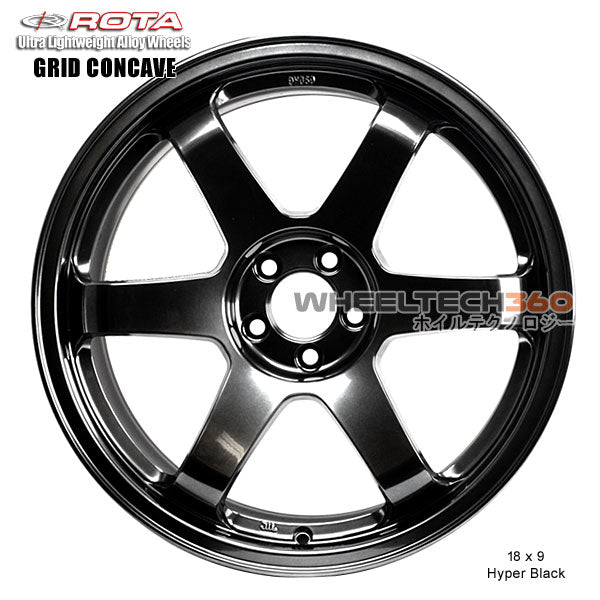 ROTA Wheel Grid Concave (18x9, 5x114.3+42mm, 73mm Hub)