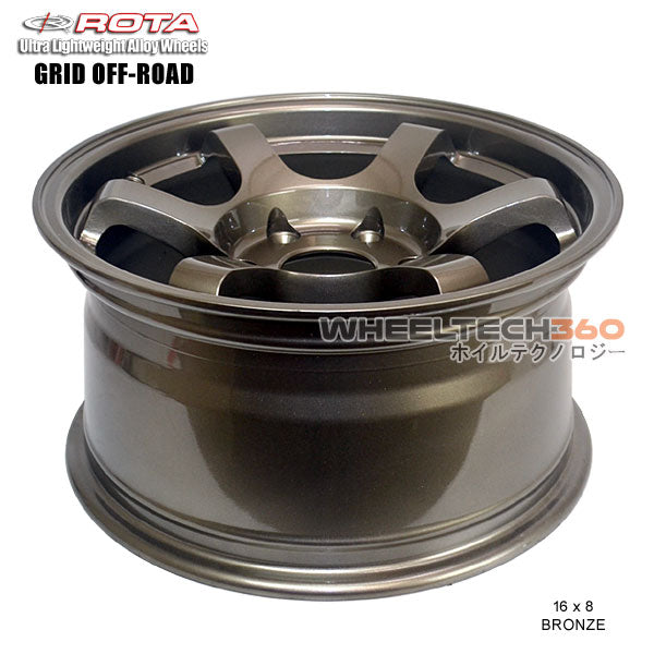 ROTA Wheel Grid Off-Road (16x8, 6x139.7+20mm, 110mm Hub) No Center Cap