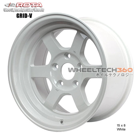 ROTA Wheel Grid V (15x8, 5x114.3+0mm, 73mm Hub)