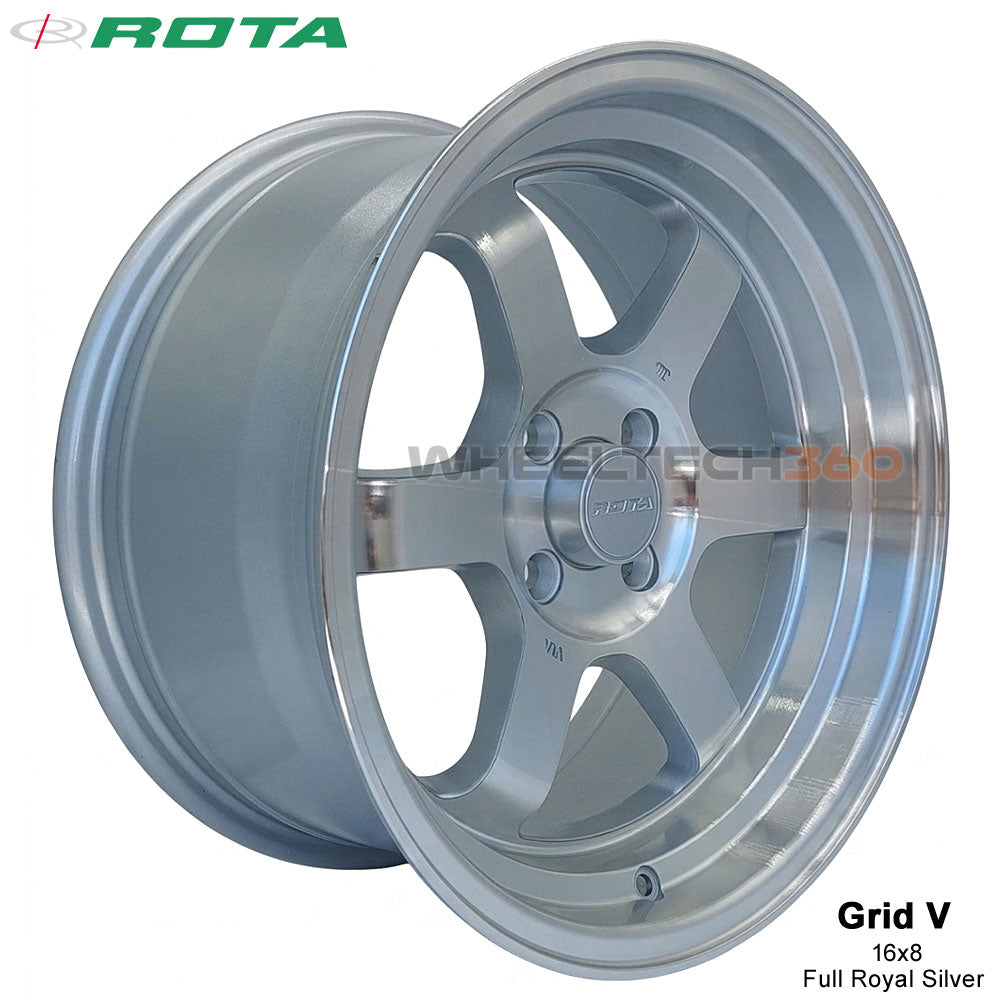ROTA Wheel Grid V (16x8, 4x100+0mm, 67.1mm Hub)|Rota Rims|Discount