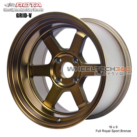ROTA Wheel Grid V (16x9, 4x100+0mm, 67.1mm Hub)