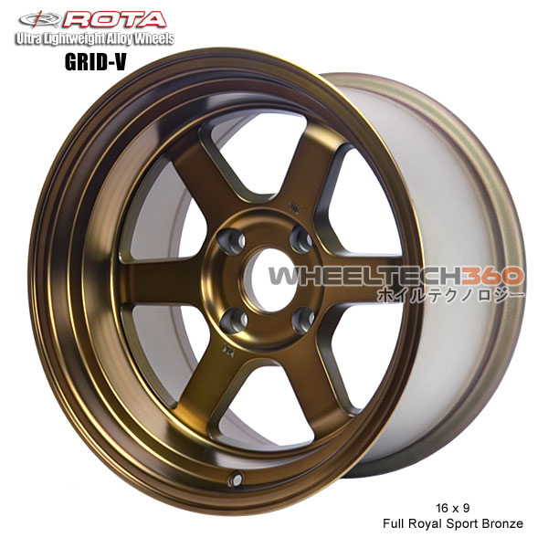 ROTA Wheel Grid V (16x9, 4x100+0mm, 67.1mm Hub)