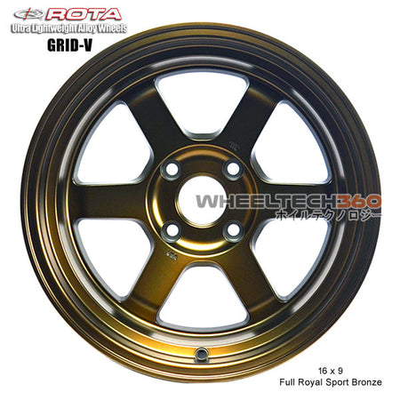 ROTA Wheel Grid V (16x9, 4x100+0mm, 67.1mm Hub)