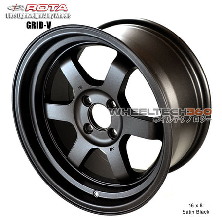 ROTA Wheel Grid V (16x8, 4x100+20mm, 67.1mm Hub)