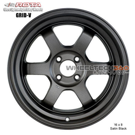 ROTA Wheel Grid V (16x8, 4x100+20mm, 67.1mm Hub)