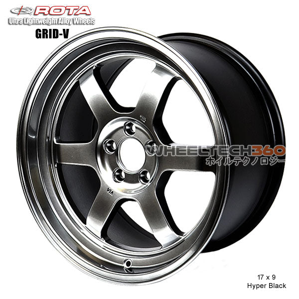ROTA Wheel Grid V (17x9, 5x114.3+40mm, 73mm Hub) 