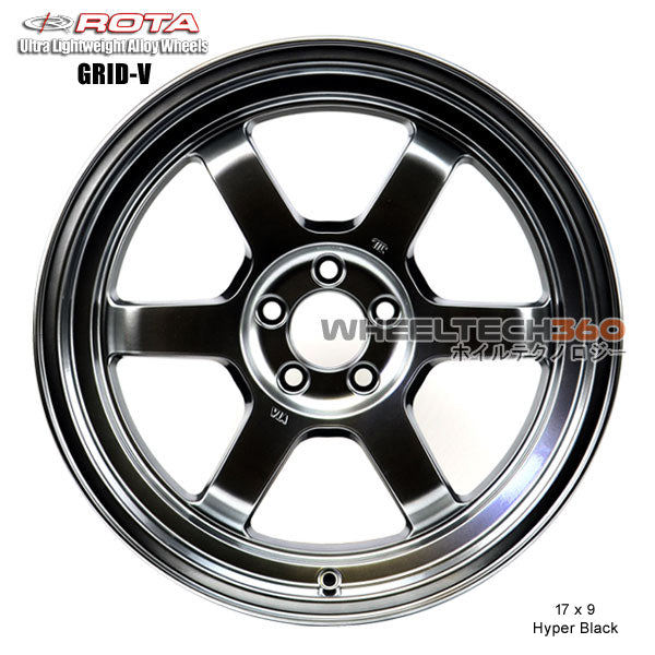 ROTA Wheel Grid V (17x9, 5x114.3+40mm, 73mm Hub) 